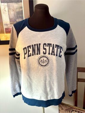 Vintage Penn State Champion Long Sleeve Sweatshirt Large Sports Stripes Women’s